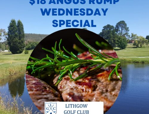 Wednesday Special: $18 Angus Rump at Lithgow Golf Club! 